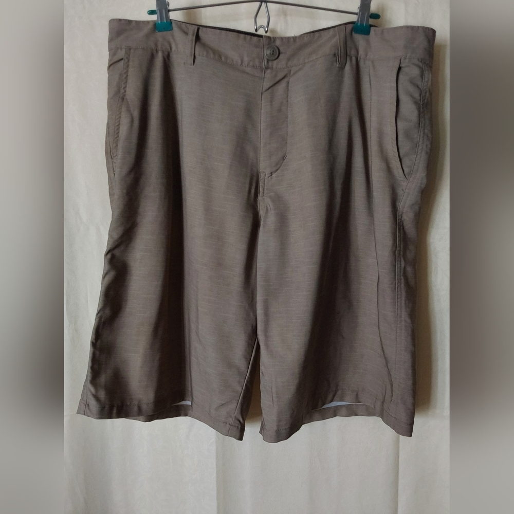 Ocean Pacific Shorts, Men's OP 4 Way Stretch Lightweight Tan Shorts, Size 36W